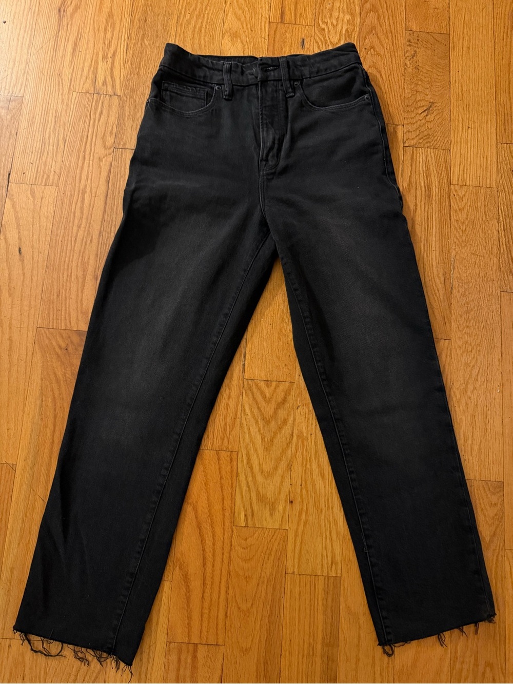 Good American Black Men’s Straight Jeans
